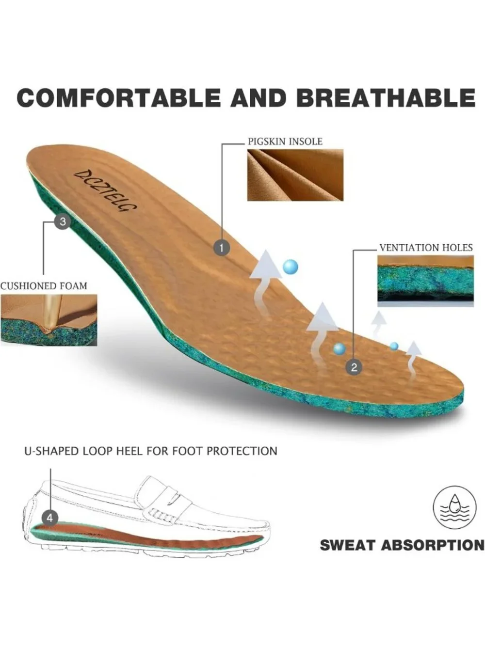 Men's Suede Penny Loafers - Slip-On Comfort Casual Shoes for Work & Driving